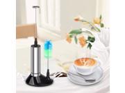 Electric Milk Frother Stainless Steel Egg Beater Frothing Coil Cappuccino Tea Coffee Foaming Maker With Brush Head