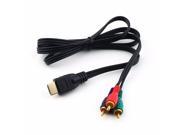 HDMI To 3RCA 3 RCA 3 RCA Video Component Connection Cable Convert Hub Cord Line Wholesale For Hdmito3 Gold Connector