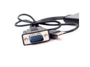 VGA to HDMI USB Audio Video Cable Adapter Converter 1080P for Laptop PC DVD HD TV