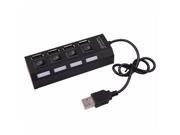 High Speed 4 Port USB 2.0 HUB Sharing Switch USB Port Micro USB Hub With on and off switches For Laptop PC
