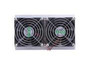 Thermoelectric Peltier Refrigeration Cooling System Kit Cooler 2 x Double Fan DIY
