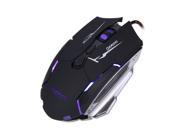 4000DPI Adjustable Pro Wired USB Optical Gaming Mouse 7 Buttons LED Ergonomic Mice Black