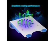 Aluminum Laptop USB Cooler Pad Cooling Base Chill Mat Radiator with 140mm LED Fan for 7 15.6 Notebook laptop PC gamer