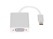 USB 3.1 Type C to VGA 1080p HDTV Hub Video Adapter Cable DP Alt mode for New MacBook 12 Google Chromebook Pixel
