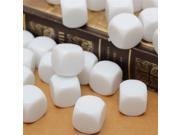 25PCS Lot 16mm Gaming Dice Standard Six Sided Round Corner Die RPG For Birthday Parties Other Game Accessories White