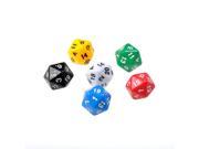 6 Set D20 Dice Twenty Sided Die RPG D D Six Opaque Colors Multi Resin Polyhedral For Sides Dice Pop for Game Gaming