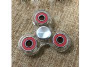 Tri Spinner Fidget Toy Transparent Plastic EDC Hand Spinner For Autism and ADHD Rotation Time Long Anti Stress Toys