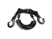 Scuba Diving Lanyard Coil Lanyard with Clip and Quick Release Buckles for Camera For Diving underwater photography