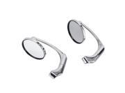 Universal Motorcycle Side Mirrors 7 8 Bar End Mirrors Motorbike Rear View Rearview Mirrors Curved Stem for Honda Suzuki Yamaha