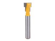 3/8'' T-Slot Cutter 1/4'' Shank Alloy Steel Handle Milling Router Bit for MDF Solid Wood NG4S 3/8'' T-Slot Cutter 1/4'' Shank Alloy Steel Handle Milling Router Bit for MDF Solid Wood NG4S