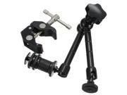 11 Inch Adjustable Articulating Magic Arm Super Clamp Crab Plier Clip ForCamcorder LCD Monitor LED light DSLR Camera