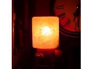 Mini Hand Carved Natural Crystal Himalayan Salt Lamp night light cylinder shaped