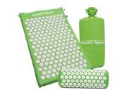 Yoga Mat Acupressure Mat and Pillow Set Back Body Massage Relieve Stress Tension Pain for Acupressure Massage Relaxation