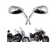 Silver Rearview Side Mirrors For Motorcycle E-Bik Honda Suzuki Kawasaki 10mm Silver Rearview Side Mirrors For Motorcycle E-Bik Honda Suzuki Kawasaki 10mm