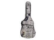600D Water resistant 41 Guitar Bag Oxford Cloth Gig Bag Guitar Carrying Case Newspaper Style Double Stitched Padded Straps