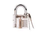 Transparent Pick Cutaway Visable Inside View Padlock Lock For Locksmith Tools Practice Training Skill Set