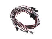 10 Pcs 1000mm 1m Servo Extension Cable for RC Car Plane Helicopter Quadcopter Servo Connection or Receiver Connection