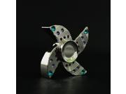Four leaf Clover Diamond Hand Fidget Spinner Brass ADHD Adults Children Educational Toys