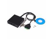 3.5inch PCI Express to USB 3.0 Internal Combo Front Panel 4 Port Hub All in 1 Internal 3.0 Card Reader Adaptor