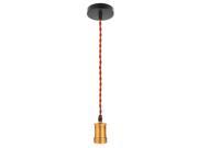 Vintage Loft Hemp Rope Copper Pendant Lamp Edison Lighting Holder E27 Socket Lampen Hanglamp Modern Lighting Lampshade