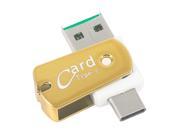 Small Size USB 3.1 Type C OTG Card Reader Micro Secure Digital Memory Card TF Card Reader For Phones