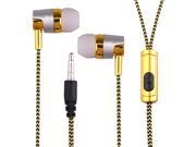 Professional 200Hz 20000KHz Cloth Line Heavy Bass Sound In Ear Music Earphones Universal Mobile Phone Headset