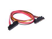 22 Pin Male to Female 7 15 pin 5 Wire SATA Data Power Combo Extension Cable