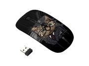 Wireless Mouse Office Business Glasses Cat