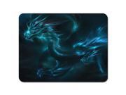 Standard 9.5 x 7.9 Inch Mouse Pad Blue Dragon