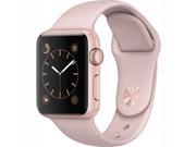 Apple Watch Series 1 38mm Smartwatch Rose Gold Aluminum Case Pink Sand Sport Band