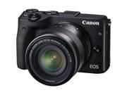 Canon EOS M3 Mirrorless Digital Camera with 18 55mm Lens Black