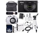 Nikon 1 J4 Mirrorless Digital Camera with 10 30mm Lens Black International Model No Warranty Nikon WP N3 Waterproof Housing EN EL22 Battery 16GB SDHC