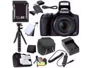 Canon PowerShot SX530 HS Digital Camera Black International Model No Warranty NB 6L Battery External Charger 32GB SDHC Card Case Mini Flexible Tri