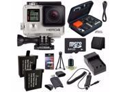 6AVE GoPro HERO4 Silver Edition Action Camera Camcorder 64GB Bundle 11 Kit