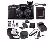 Canon PowerShot SX710 HS Digital Camera Black International Model No Warranty 0109C001 NB 6L Battery External Charger 32GB SDHC Card Case Mini HDM