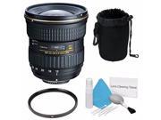 Tokina 12 28mm f 4.0 AT X Pro APS C Lens for Canon International Model Deluxe Cleaning Kit 77mm UV Filter Deluxe Lens Pouch Bundle 5
