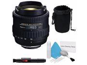 Tokina 10 17mm f 3.5 4.5 AT X 107 AF DX Fisheye Lens for Canon International Model Deluxe Cleaning Kit Lens Cleaning Pen Deluxe Lens Pouch Bundle 4