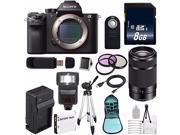 Sony Alpha a7R II Mirrorless Digital Camera International Model Sony E 55 210mm f 4.5 6.3 OSS E Mount Lens Black 49mm 3 Piece Filter Kit 6AVE Bundle 11