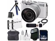 Fujifilm X A2 Mirrorless Digital Camera with 16 50mm Lens White NPW 126 Replacement Lithium Ion Battery 64GB SDXC Class 10 Memory Card 6Ave Saver Bundle 4