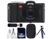 Leica X U Typ 113 Digital Camera 32GB SDHC Class 10 Memory Card Deluxe Cleaning Kit SD Card USB Reader Small Case Flexible Tripod with Gripping Rubb