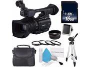 Canon XF205 HD Camcorder International Model 58mm Wide Angle Lenses 58mm Macro Close Up Kit 6AVE Bundle 3
