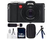Leica X U Typ 113 Digital Camera 64GB SDXC Class 10 Memory Card Deluxe Cleaning Kit SD Card USB Reader Small Case Flexible Tripod with Gripping Rubb