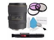 Tokina 100mm f 2.8 AT X M100 AF Pro D Macro Autofocus Lens for Canon EOS International Model Deluxe Cleaning Kit Lens Cleaning Pen 55mm 3 Piece Filter Ki