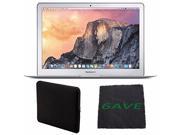 Apple 13.3 MacBook Air Laptop Computer MMGF2LL A Padded Case For Macbook MicroFiber Cloth Bundle