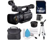 Canon XF105 HD Professional Camcorder International Model 58mm 2x Telephoto Lens 6AVE Bundle 5