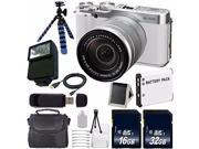 Fujifilm X A2 Mirrorless Digital Camera with 16 50mm Lens White NPW 126 Replacement Lithium Ion Battery 16GB SDHC Class 10 Memory Card 6Ave Saver Bundle 3