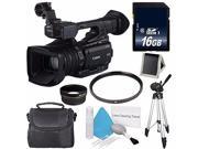 Canon XF205 HD Camcorder International Model 58mm Wide Angle Lenses 58mm UV Filter 6AVE Bundle 4