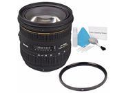 Sigma 24 70mm f 2.8 IF EX DG HSM Autofocus Lens for Nikon AF International Model 82mm UV Filter Deluxe Cleaning Kit Bundle