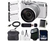 Fujifilm X A2 Mirrorless Digital Camera with 16 50mm Lens White NPW 126 Replacement Lithium Ion Battery 64GB SDXC Class 10 Memory Card 6Ave Saver Bundle 2