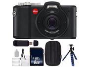 Leica X U Typ 113 Digital Camera 8GB SDHC Class 10 Memory Card Deluxe Cleaning Kit SD Card USB Reader Small Case Flexible Tripod with Gripping Rubbe